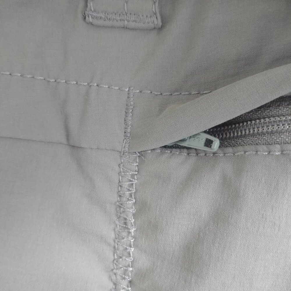 Windriver Womens athletic hiking pants nylon spandex neutral olive green grey 10 - Picture 4 of 14